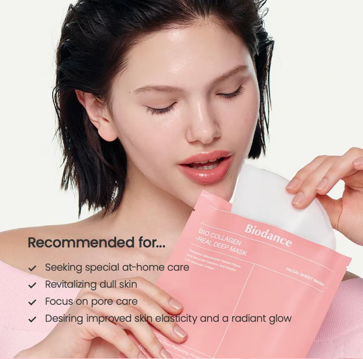 Mask bio collagene + Gel Toner pads