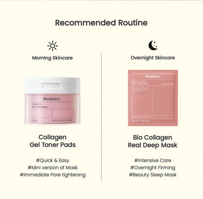 Mask bio collagene + Gel Toner pads