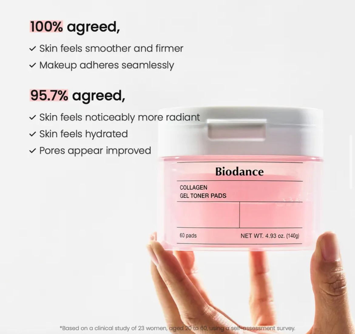 Mask bio collagene + Gel Toner pads